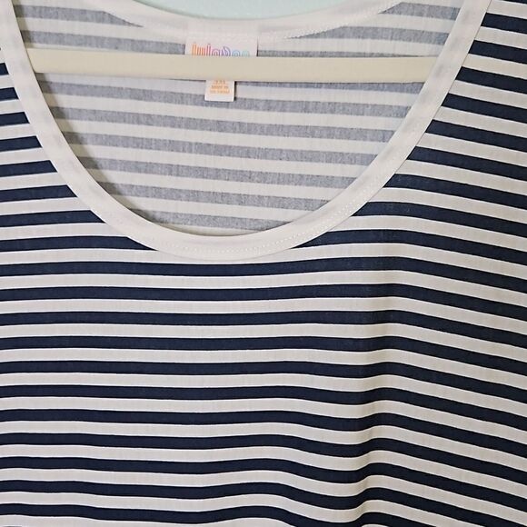 Striped sleeveless dress.  Blue/white, size 3XL. - Picture 2 of 5